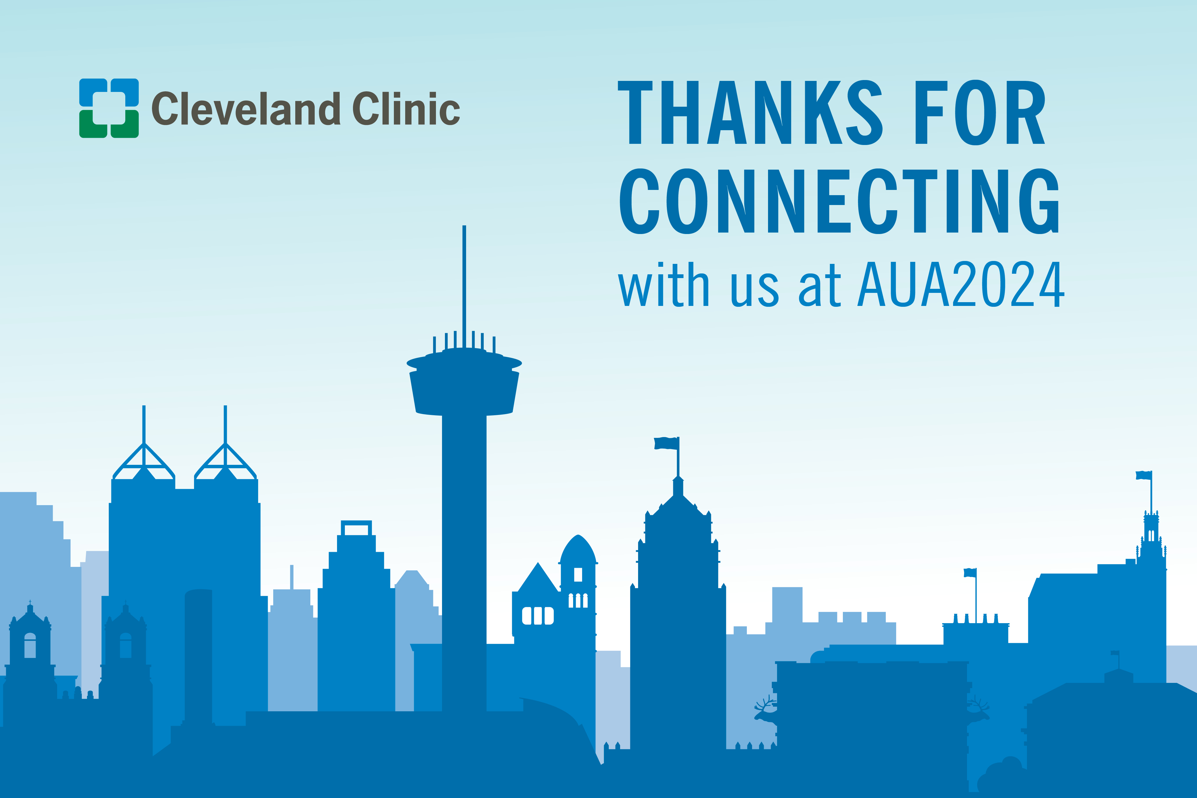 Thanks for Connecting with Cleveland Clinic Urology at AUA